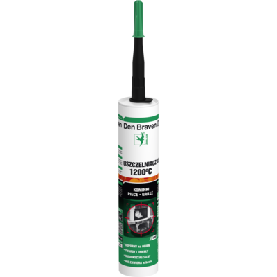 Uszczelniacz kominkowy Fire Sealant 1200°C czarny 300 ml