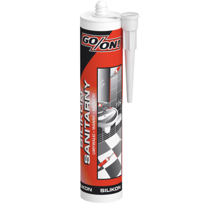 Silikon sanitarny biały 300 ml GO/ON!