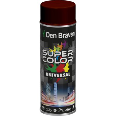 Lakier w aerozolu uniwersalny 400 ml brązowy