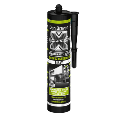 Klej elastyczny - uszczelniacz X-Polimer biały 290 ml
