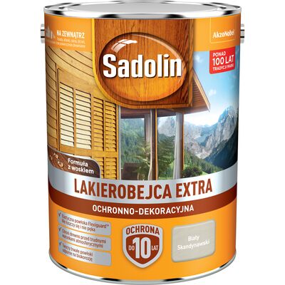 Lakierobejca Ochronno-Dekoracyjna Extra Biały Skandynawski 5 l Sadolin