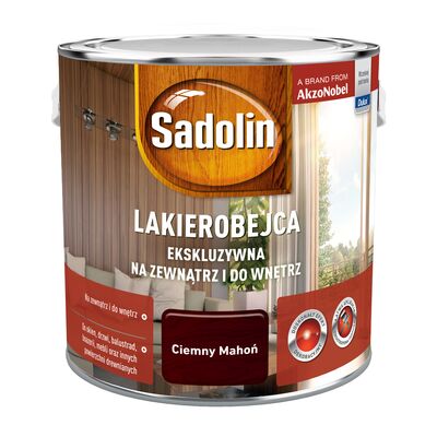 Lakierobejca Ekskluzywna Ciemny Mahoń 2,5 l Sadolin