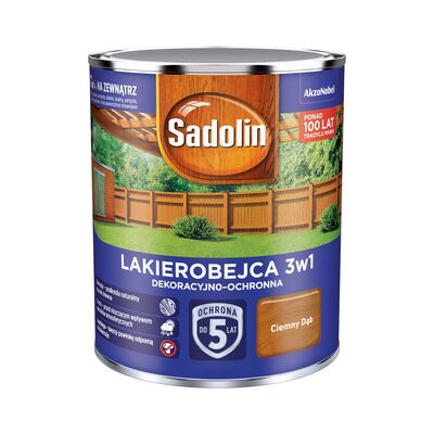 Lakierobejca Dekoracyjno-Ochronna 3w1 Ciemny Dąb 0,7 l Sadolin
