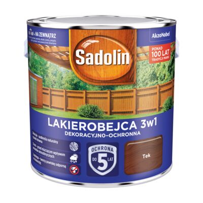 Lakierobejca Dekoracyjno-Ochronna 3w1 Tek 2,5 l Sadolin