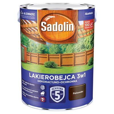 Lakierobejca Dekoracyjno-Ochronna 3w1 Palisander 5 l Sadolin