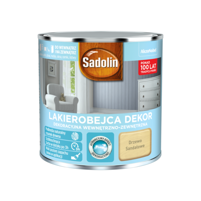 Lakierobejca Dekoracyjna Wewnętrzno-Zewnętrzna Dekor Drzewo Sandałowe 0,25 l Sadolin