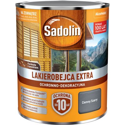 Lakierobejca Ochronno-Dekoracyjna Extra Ciemny Szary 0,75 l Sadolin