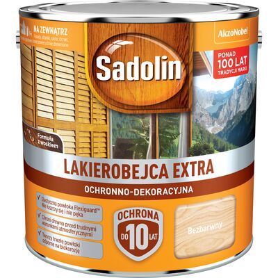 Lakierobejca Ochronno-Dekoracyjna Extra Bezbarwny 2,5 l Sadolin