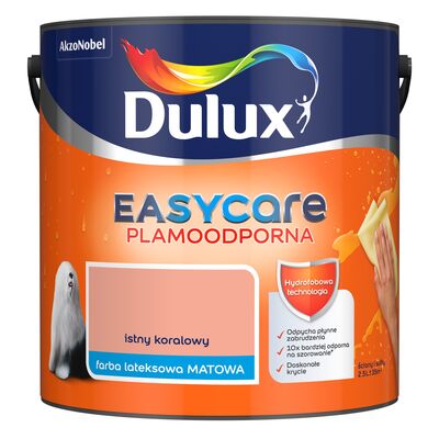Farba lateksowa EasyCare Plamoodporna Istny Koralowy 2,5 l Dulux