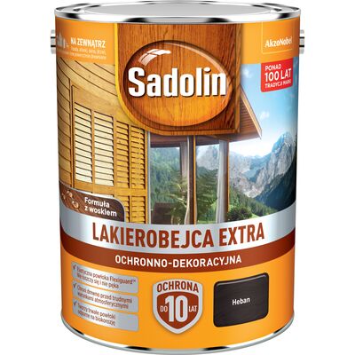 Lakierobejca Ochronno-Dekoracyjna Extra Heban 5 l Sadolin
