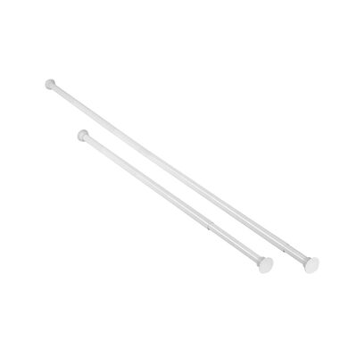 Drążek do zasłon rozporowy 75 - 220 cm biały