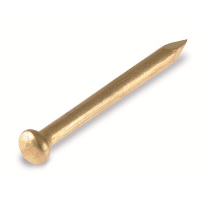 Gwóźdź 1,2 x 20 mm łeb półokrągły mosiądzowany Suki