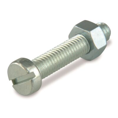Śruba maszynowa M5 x 16 mm, łeb walcowy ocynk suki
