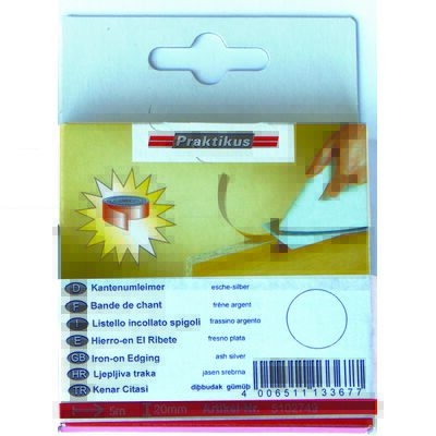 Okleina do krawędzi z klejem jesion srebrny 5 m x 20 mm