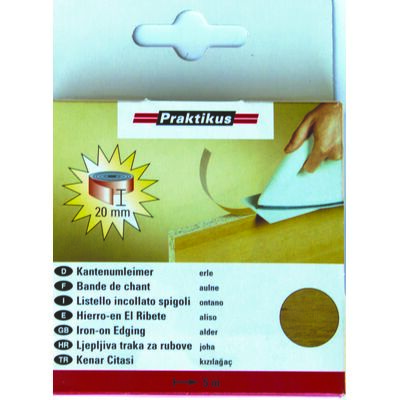 Okleina do krawędzi z klejem olcha 5 m x 20 mm