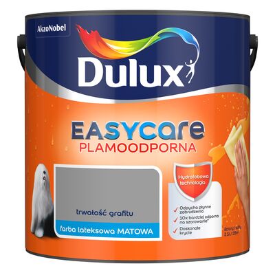 Farba lateksowa EasyCare Plamoodporna Trwałość Grafitu 2,5 l Dulux