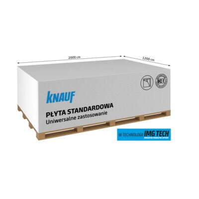 Płyta zwykła A13 HRAK 12,5 x 1200 x 2000 mm Knauf