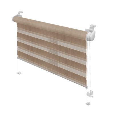 Roleta Mini Zebra Z-728, mocca 50 x 150 cm