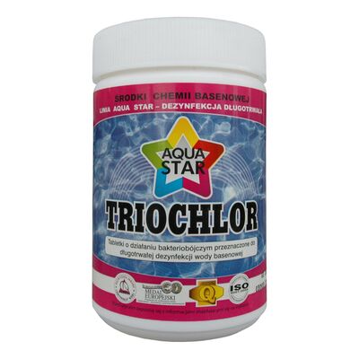 Tabletki do dezynfekcji wody basenowej Triochlor 1 kg AQUASTAR