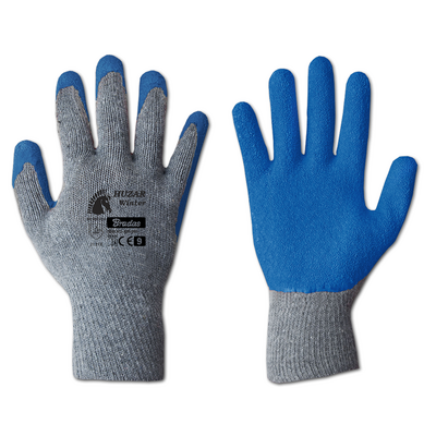 Rękawice ochronne HUZAR WINTER lateks, rozmiar 10