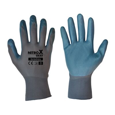 Rękawice ochronne NITROX GRAY nitryl, rozmiar 10