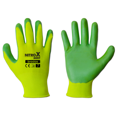 Rękawice ochronne NITROX MINT nitryl, rozmiar 7
