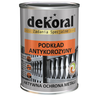 Podkład antykorozyjny szary jasny 0,9 l