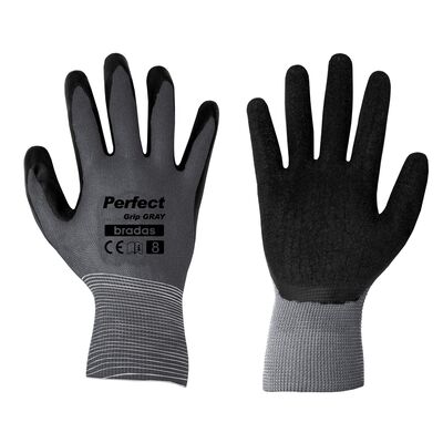 Rękawice ochronne PERFECT GRIP GRAY lateks, rozmiar 10