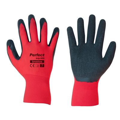 Rękawice ochronne PERFECT GRIP RED lateks, rozmiar 9