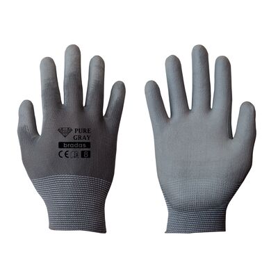 Rękawice ochronne PURE GRAY poliuretan, rozmiar 11