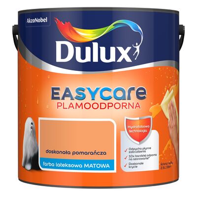 Farba lateksowa EasyCare Plamoodporna Doskonała Pomarańcza 2,5 l Dulux