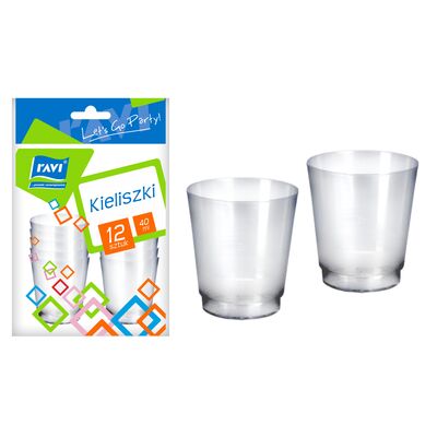 Kieliszki 12 szt. 40 ml