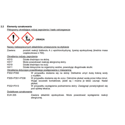 Klej przezroczysty na blistrze 14 ml POXIPOL