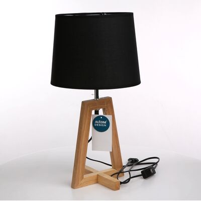 Lampa scandic z podstawą drewnianą 26 x 26 x 50 cm