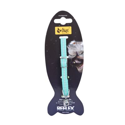 Obroża dla kota ENERGY z odblaskiem 1 x 29 cm miętowa