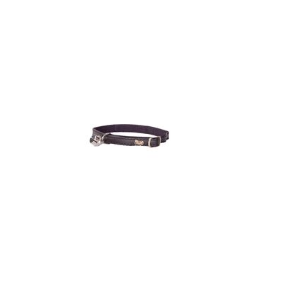 Obroża dla kota BASIC z dzwonkiem 1 x 34 cm czarna
