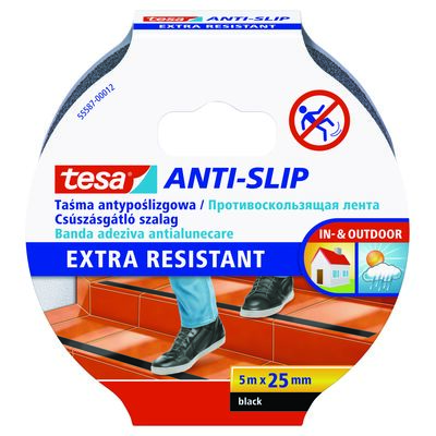 Taśma antypoślizgowa czarna 25 mm x 5 m Tesa