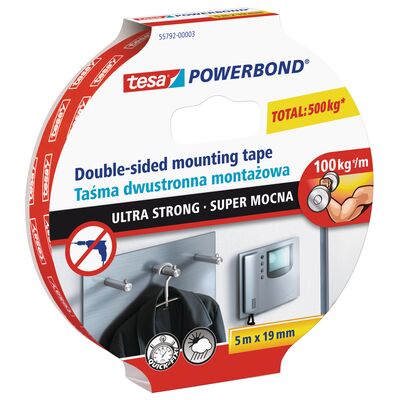 Taśma montażowa POWERBOND super mocna 5 m x 19 mm tesa