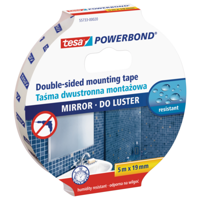 Taśma montażowa POWERBOND do luster 5 m x 19 mm tesa
