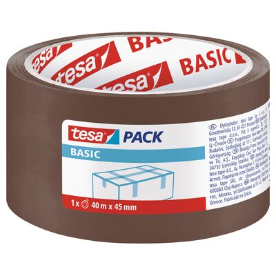 Taśma pakowa BASIC brązowa 40 m x 45 mm tesa