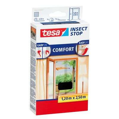Moskitiera balkonowa COMFORT czarna 1,2 x 2,5 m tesa