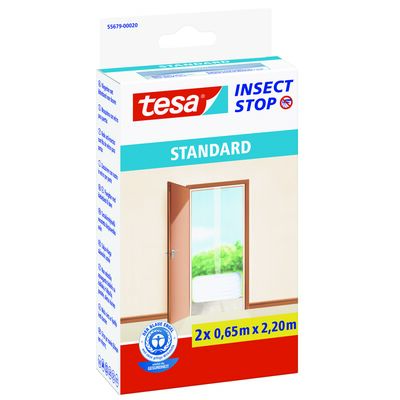 Moskitiera do drzwi STANDARD biała 2x 0,65 x 2,2 m Tesa