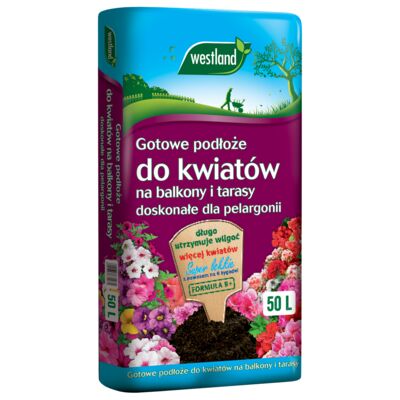 Podłoże do kwiatów na balkony i tarasy R+ 50 l Westland