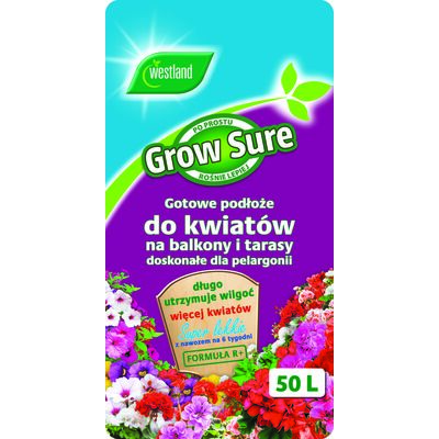 Podłoże do kwiatów na balkony i tarasy z formułą R+ 50 l Westland