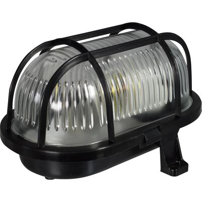 Oprawa oświetleniowa 60 W czarna owalna