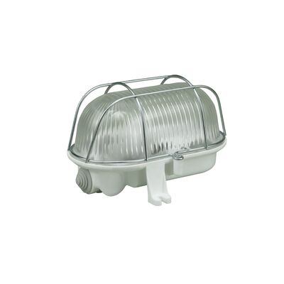 Oprawa oświetleniowa 60 W owalna metalowa kratka