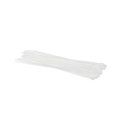 Taśma kablowa biała 200 x 4,6 mm 25 sztuk