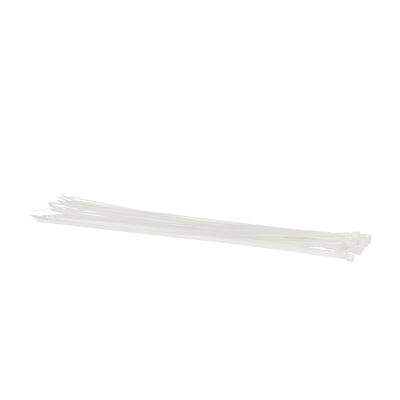 Taśma kablowa biała 368 x 4,8 mm 25 sztuk
