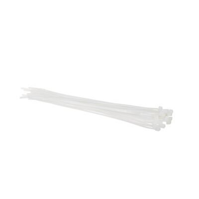 Taśma kablowa biała 380 x 7,6 mm 25 sztuk