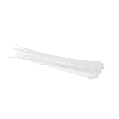 Taśma kablowa biała 140 x 3,6 mm 15 sztuk 200 x 4,8 mm 10 sztuk